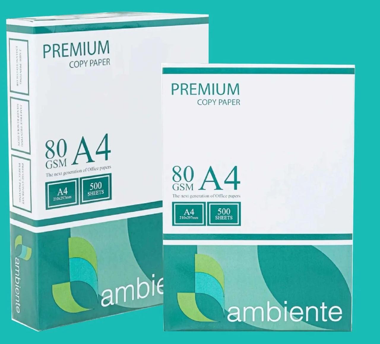 Ambiente A4 copy paper -80GsM- 500 Sheets